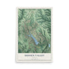 Map of Hidden Valley, Indiana, 12 x 18 inch unframed archival matte print