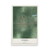 Map of Hymera, Indiana, 12 x 18 inch unframed archival matte print