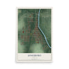 Map of Jonesboro, Indiana, 12 x 18 inch unframed archival matte print