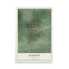 Map of Kempton, Indiana, 12 x 18 inch unframed archival matte print
