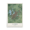 Map of La Porte, Indiana, 12 x 18 inch unframed archival matte print