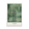 Map of Laconia, Indiana, 12 x 18 inch unframed archival matte print