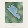 Lake Bruce, Indiana map print, the full design