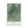 Map of Lawrence, Indiana, 12 x 18 inch unframed archival matte print
