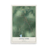 Map of Little York, Indiana, 12 x 18 inch unframed archival matte print