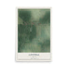 Map of Livonia, Indiana, 12 x 18 inch unframed archival matte print