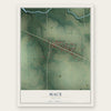 Mace, Indiana map print, the full design