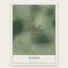 Maples, Indiana map print, the full design