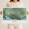 Map of Markle, Indiana, 12 x 18 inch unframed archival matte print