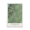 Map of McCordsville, Indiana, 12 x 18 inch unframed archival matte print