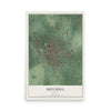 Map of Mitchell, Indiana, 12 x 18 inch unframed archival matte print