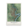 Map of Monticello, Indiana, 12 x 18 inch unframed archival matte print