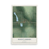 Map of Mount Auburn, Indiana, 12 x 18 inch unframed archival matte print