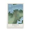Map of Mount Etna, Indiana, 12 x 18 inch unframed archival matte print