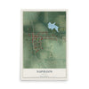 Map of Napoleon, Indiana, 12 x 18 inch unframed archival matte print