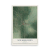 Map of New Middletown, Indiana, 12 x 18 inch unframed archival matte print