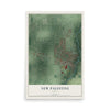 Map of New Palestine, Indiana, 12 x 18 inch unframed archival matte print