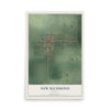 Map of New Richmond, Indiana, 12 x 18 inch unframed archival matte print