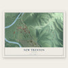 New Trenton, Indiana map print, the full design