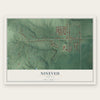 Nineveh, Indiana map print, the full design