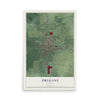 Map of Orleans, Indiana, 12 x 18 inch unframed archival matte print