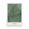 Map of Patoka, Indiana, 12 x 18 inch unframed archival matte print