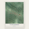 Patricksburg, Indiana map print, the full design