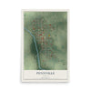 Map of Pennville, Indiana, 12 x 18 inch unframed archival matte print