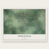 Pierceville, Indiana map print, the full design