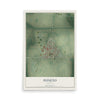 Map of Poneto, Indiana, 12 x 18 inch unframed archival matte print