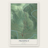 Prospect, Indiana map print, the full design