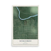 Map of River Forest, Indiana, 12 x 18 inch unframed archival matte print