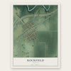 Rockfield, Indiana map print, the full design