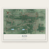 Ross, Indiana map print, the full design