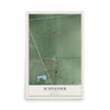 Map of Schneider, Indiana, 12 x 18 inch unframed archival matte print