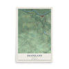 Map of Shadeland, Indiana, 12 x 18 inch unframed archival matte print