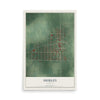 Map of Shirley, Indiana, 12 x 18 inch unframed archival matte print