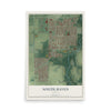 Map of South Haven, Indiana, 12 x 18 inch unframed archival matte print