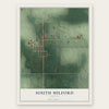 South Milford, Indiana map print, the full design
