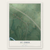 St. Omer, Indiana map print, the full design