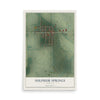 Map of Sulphur Springs, Indiana, 12 x 18 inch unframed archival matte print