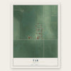 Tab, Indiana map print, the full design