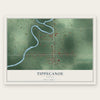 Tippecanoe, Indiana map print, the full design