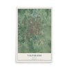 Map of Valparaiso, Indiana, 12 x 18 inch unframed archival matte print