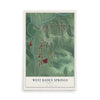 Map of West Baden Springs, Indiana, 12 x 18 inch unframed archival matte print