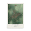Map of Westport, Indiana, 12 x 18 inch unframed archival matte print