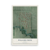 Map of Williams Creek, Indiana, 12 x 18 inch unframed archival matte print