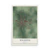 Map of Winchester, Indiana, 12 x 18 inch unframed archival matte print