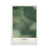 Map of Albert, Kansas, 12 x 18 inch unframed archival matte print