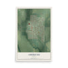 Map of Americus, Kansas, 12 x 18 inch unframed archival matte print